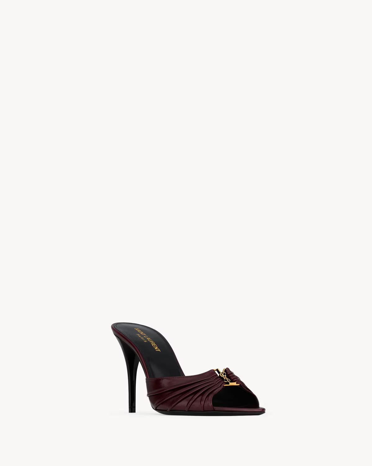 Saint Lauren BABYLONE mules in smooth leather