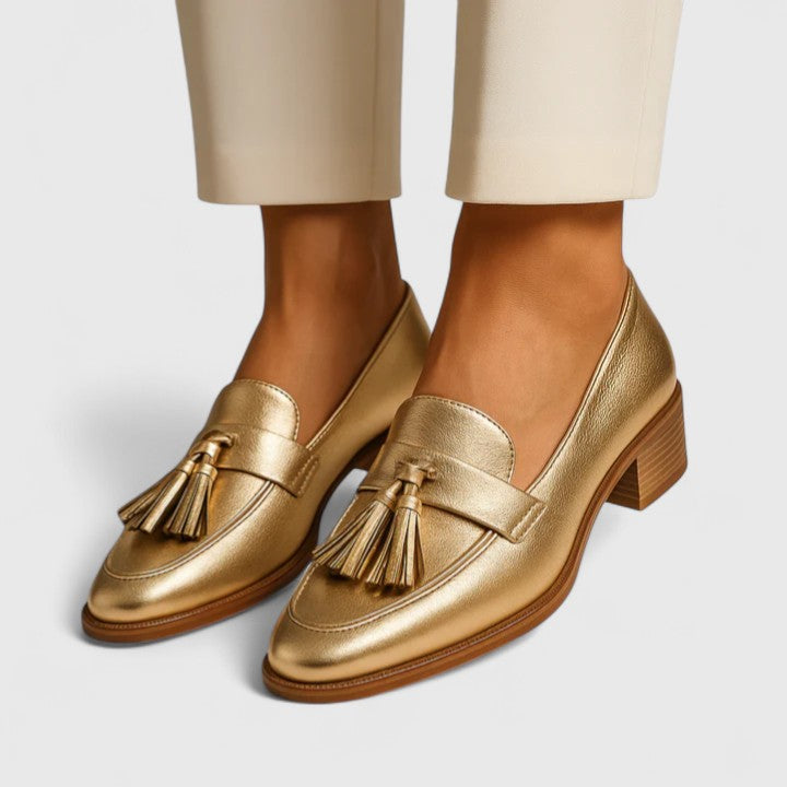 Women's All-Day Comfort Loafers in Gold