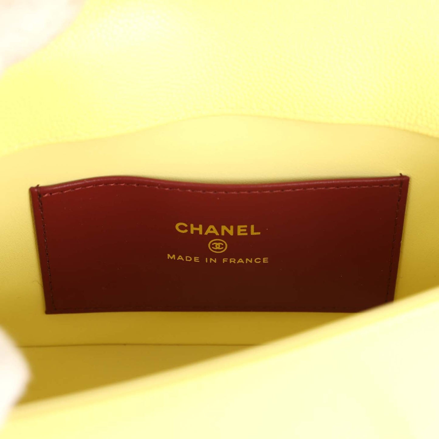Chanel Preppy Coco Clutch - Light Yellow