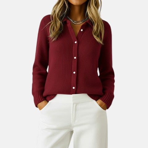 Women's Classic Knitted Button Cardigan