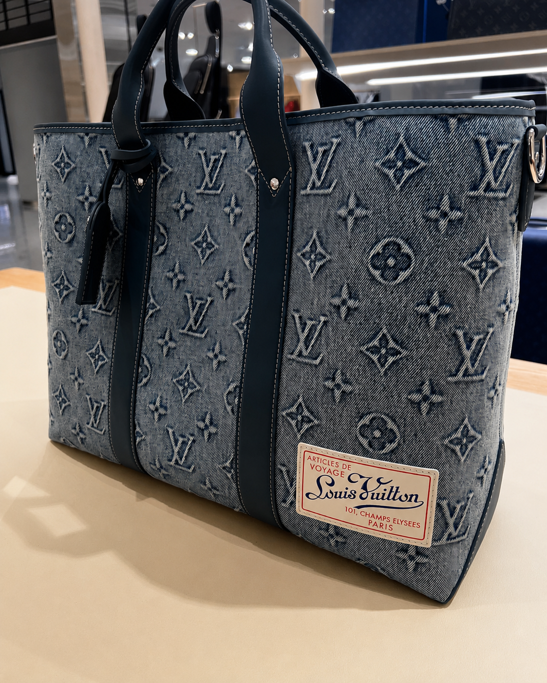 LV Monogram Denim Tote