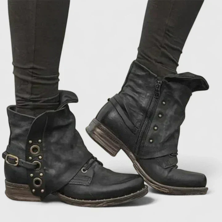 Women's Comfort Boots in Gray, Black and Brown