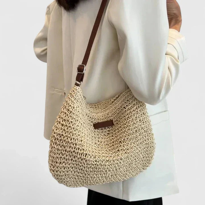 Women's Stylish Shoulder Bag in Beige or Khaki
