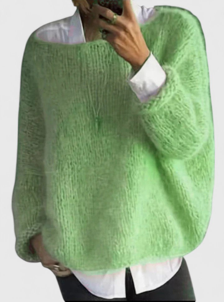 Women's Sophisticated Sweater in Pink, Gray or Green