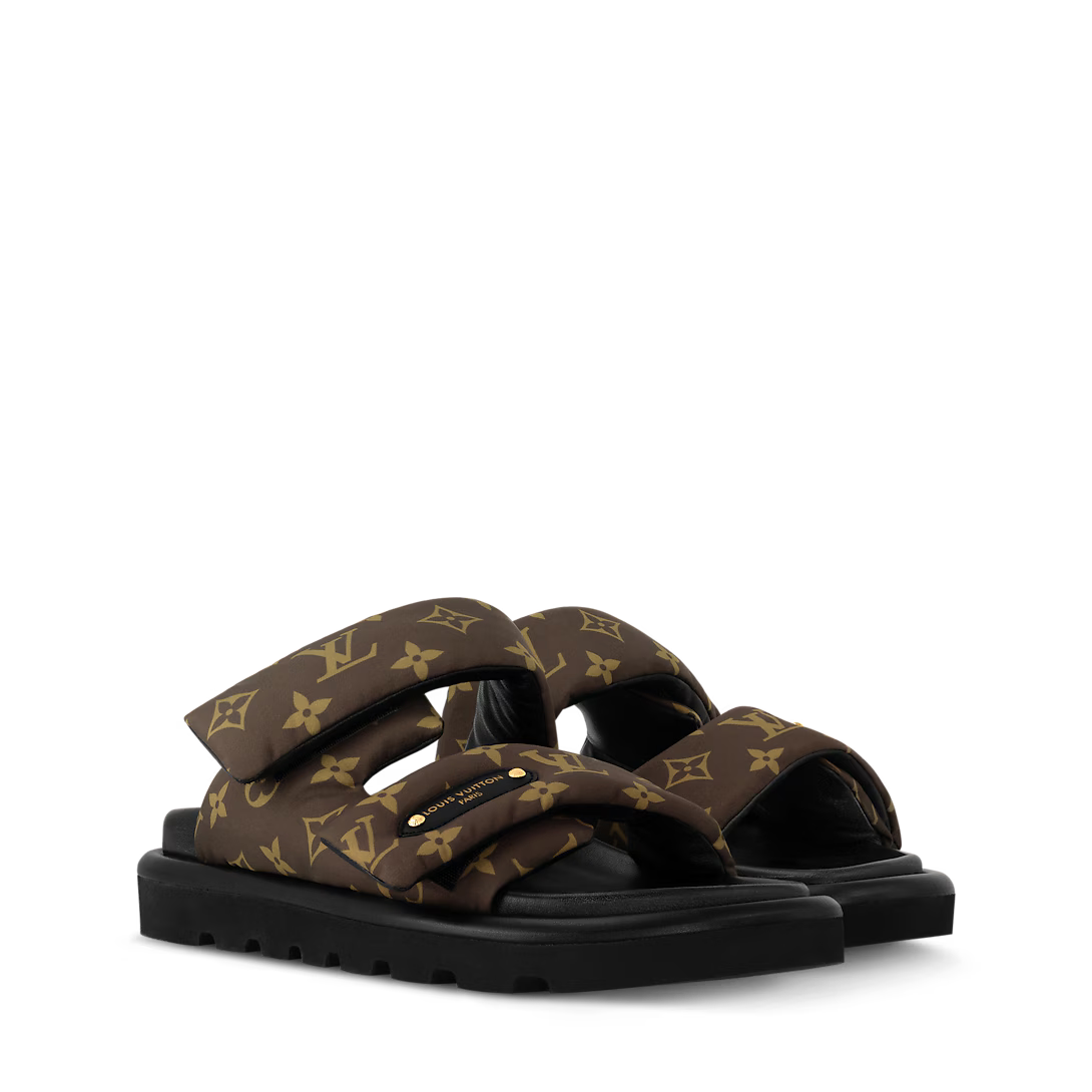 LV Pool Pillow Flat Comfort Mules