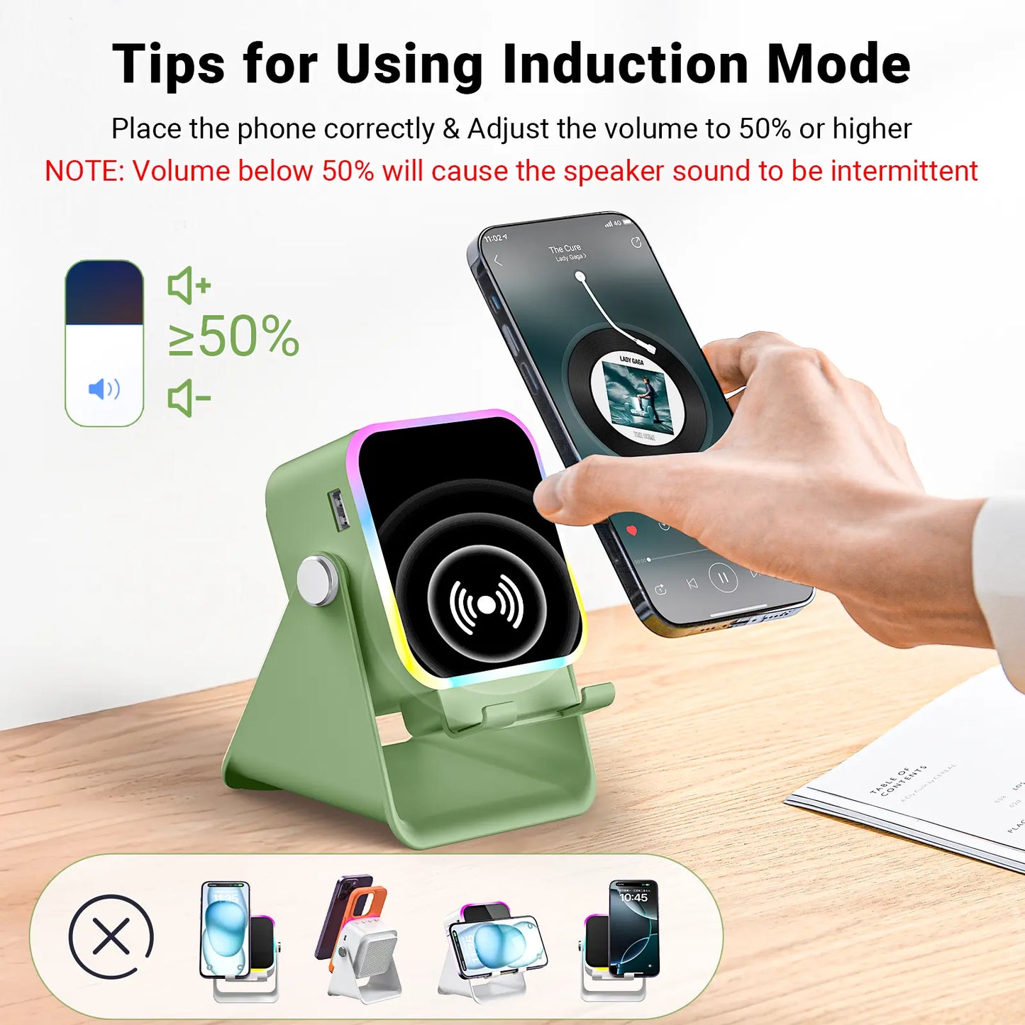 5-in-1 Induction Speaker & Charging Stand