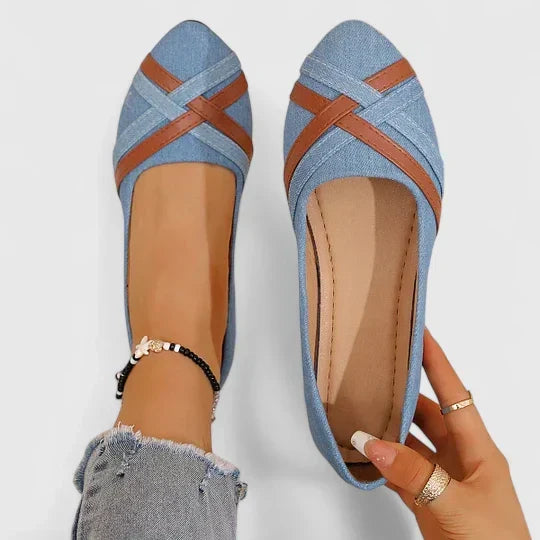 Women's Comfort Shoes in Two Blues and Black