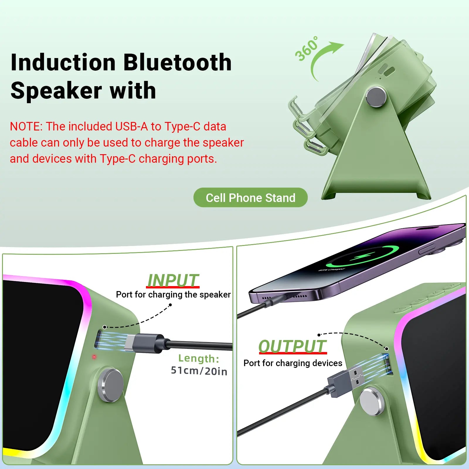 5-in-1 Induction Speaker & Charging Stand
