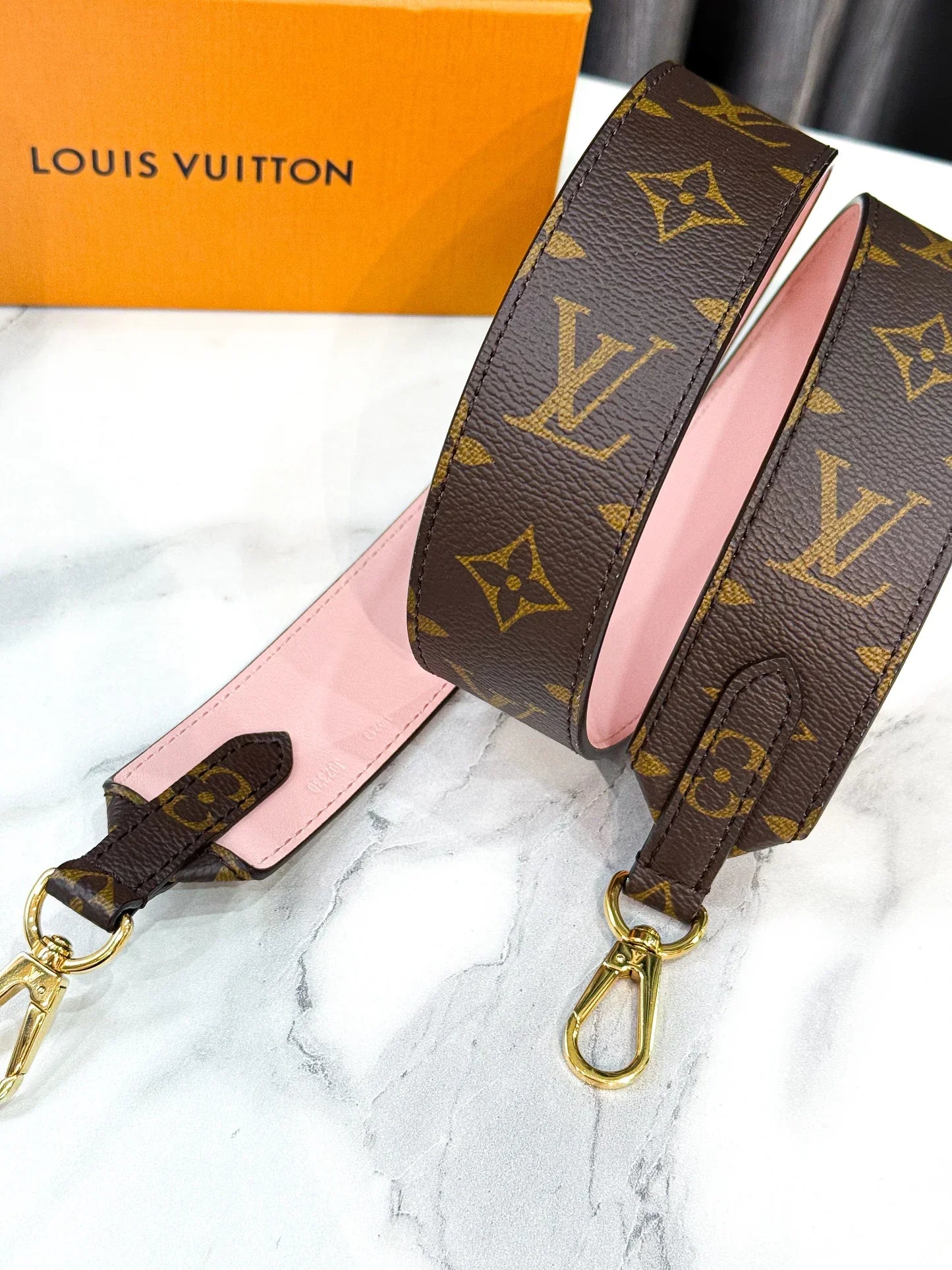 Bandouliere Shoulder Strap Pink (Box Included)