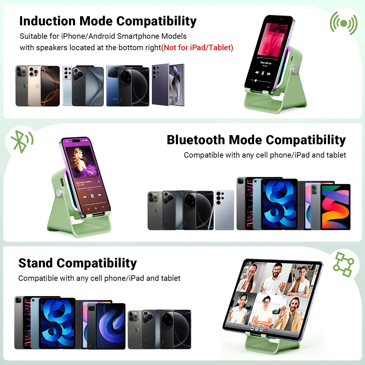 5-in-1 Induction Speaker & Charging Stand