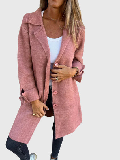 Women's Blazer with Buttons in Ten Colors