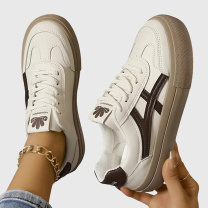 Women's Comfort Sneakers in Blue and Brown
