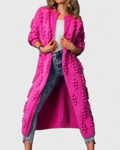 Women's Cardigan in Royal Blue, Rose Red or Coffee