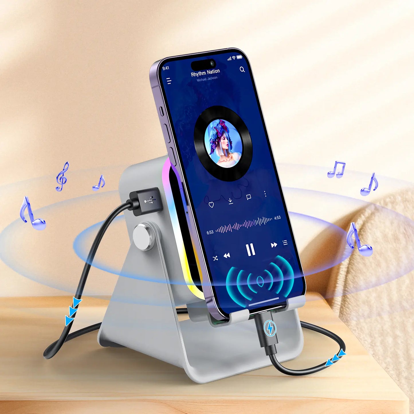 5-in-1 Induction Speaker & Charging Stand