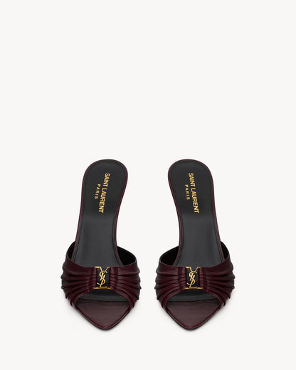 Saint Lauren BABYLONE mules in smooth leather