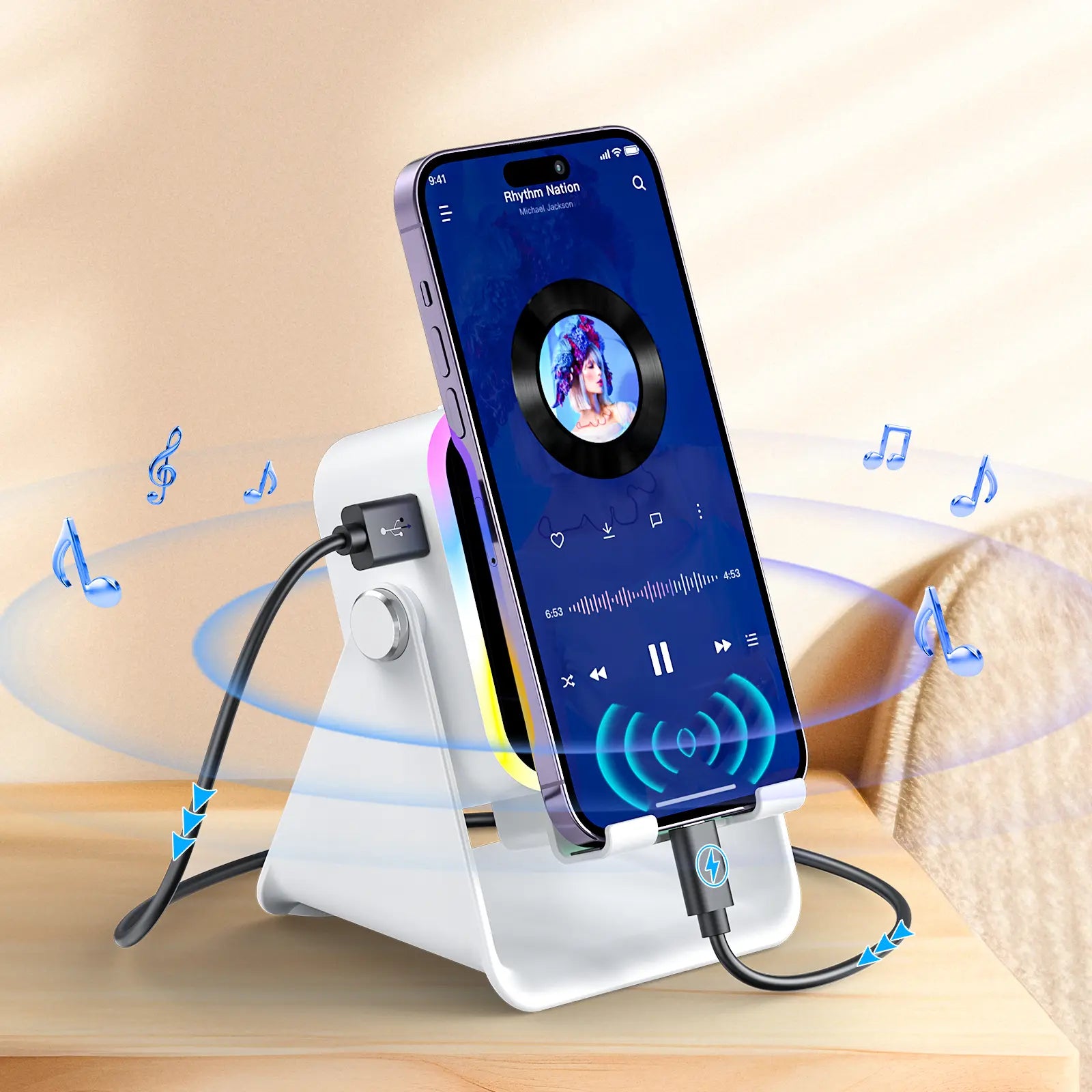 5-in-1 Induction Speaker & Charging Stand