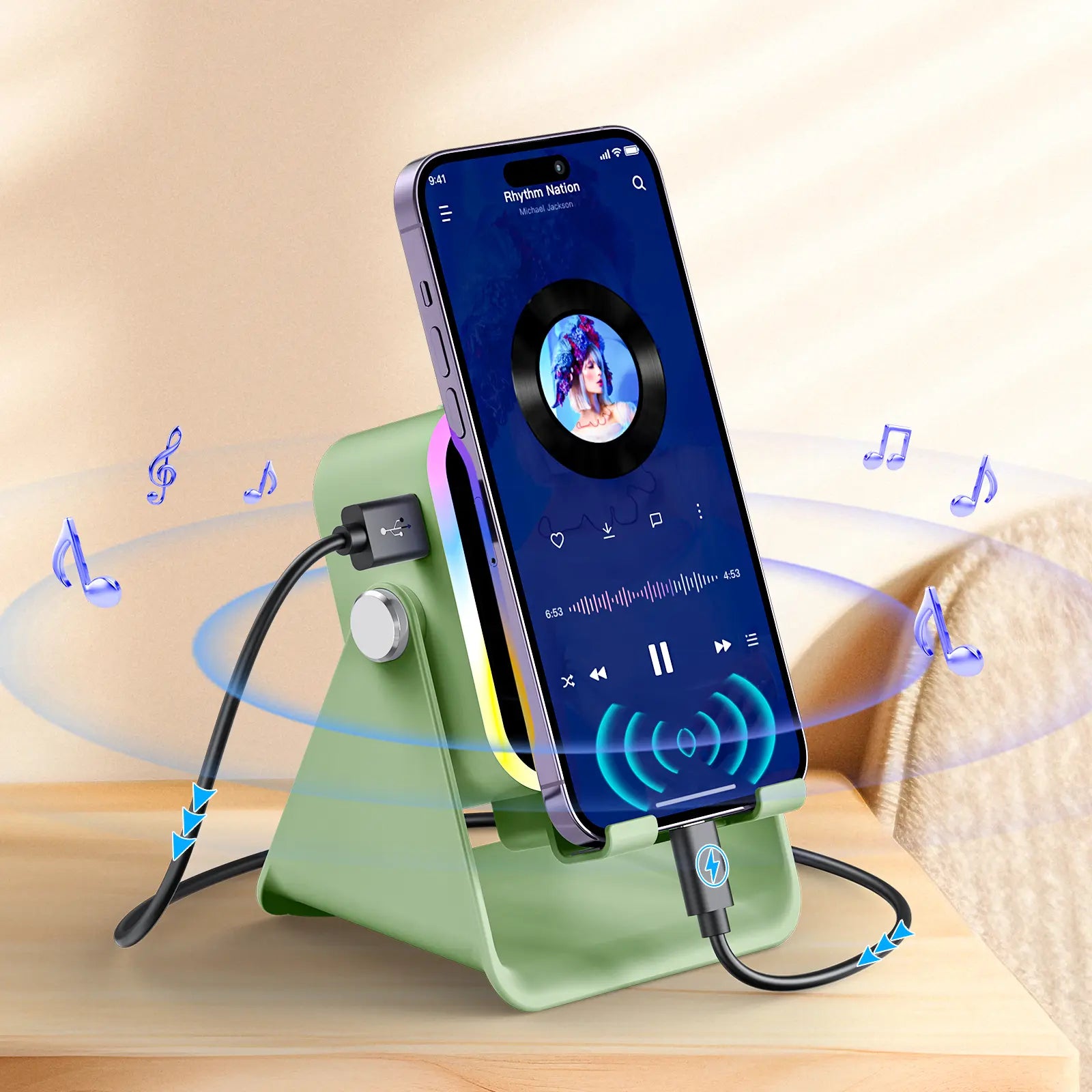 5-in-1 Induction Speaker & Charging Stand