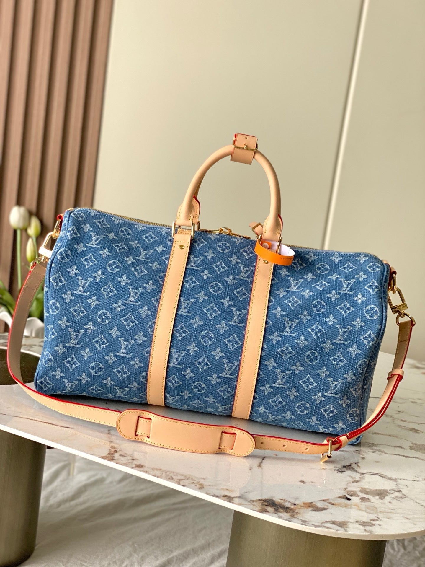 LV Keepall Bandoulière Denim