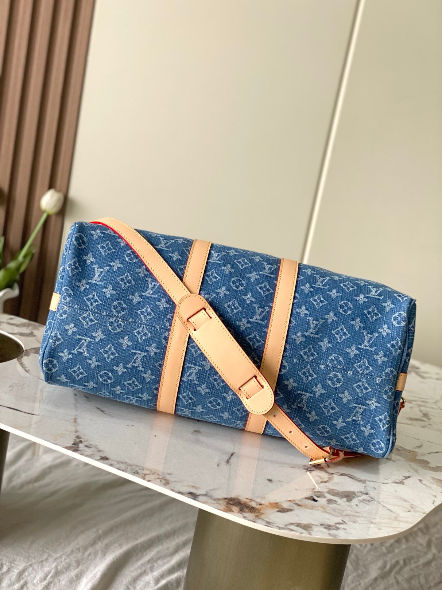 LV Keepall Bandoulière Denim