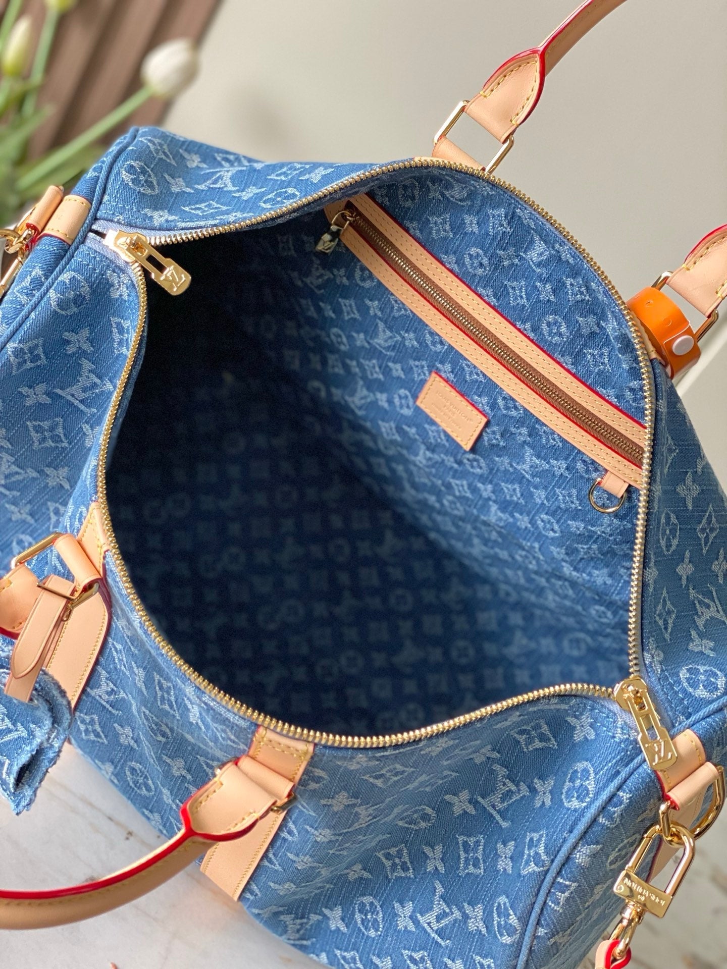 LV Keepall Bandoulière Denim