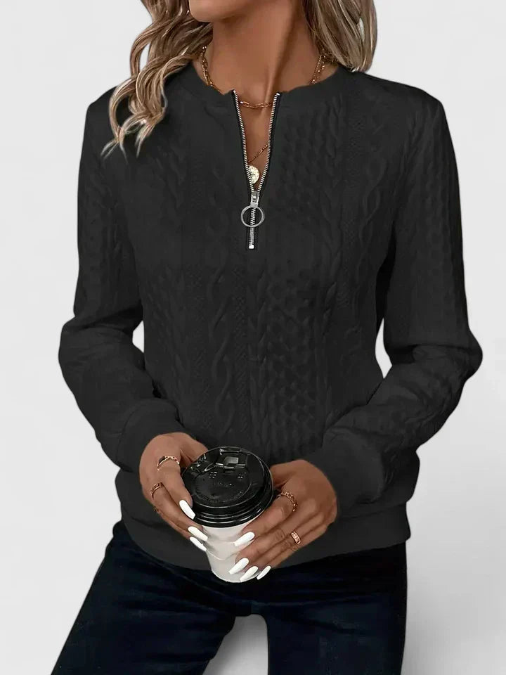 Women's Comfortable Sweater in White, Gray or Black