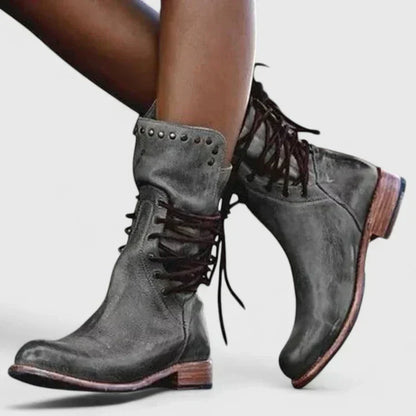 Women's Elegant Boots in Brown, Black and Gray