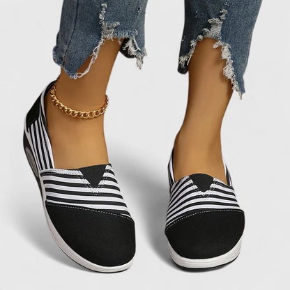 Women's Comfort Sneakers in Blue, Black and Red
