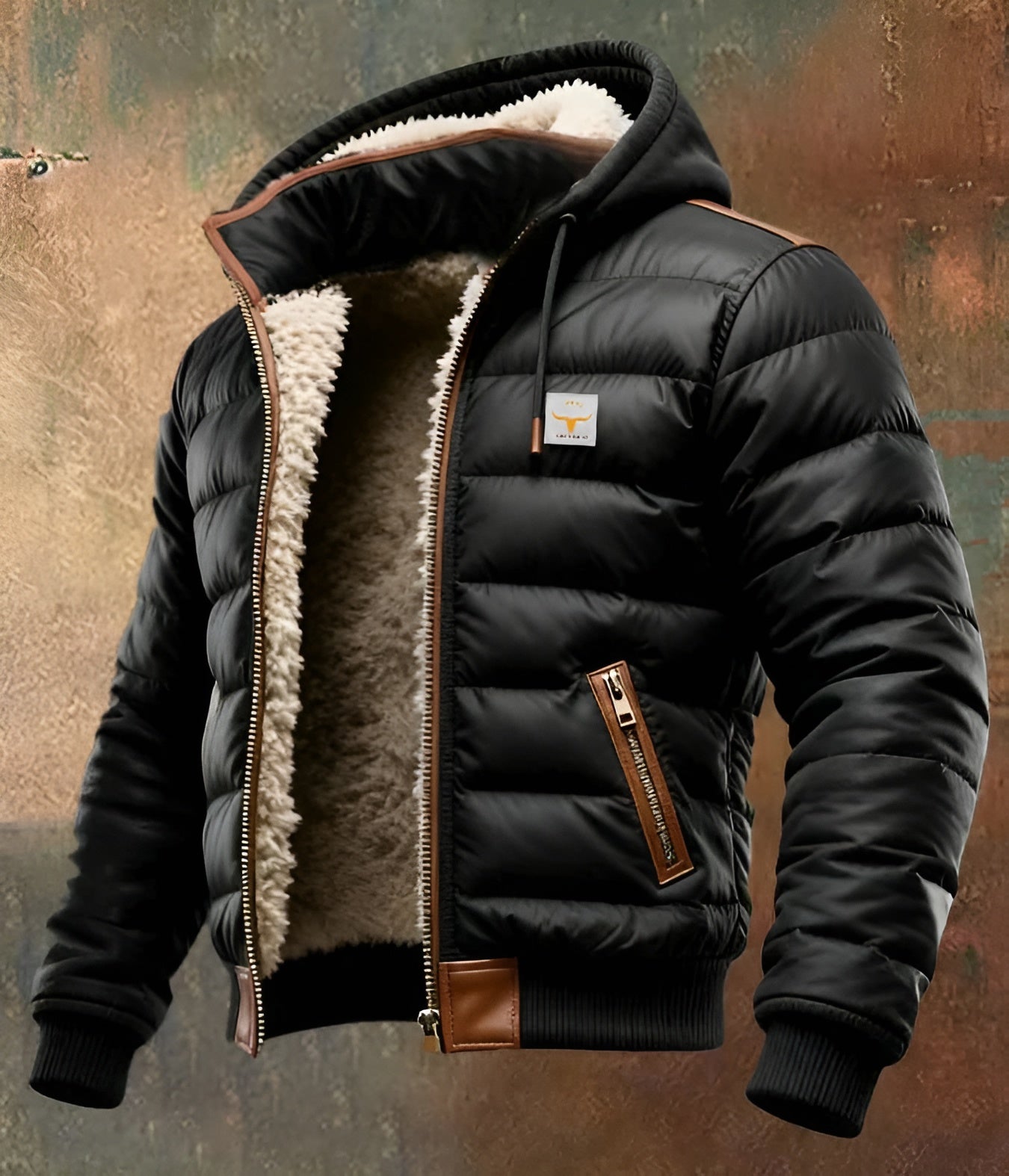 Vanhouten™ | Padded Jacket with Hood and Sherpa Lining