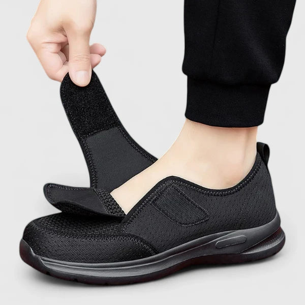 Women's Comfort Shoes in Gray and Black
