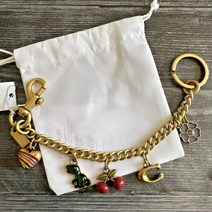 Motif Chain Bag Charm (Gift Box Included)