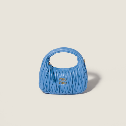 Miu Miu Wander Matelasse Nappa Leather Hobo Bag