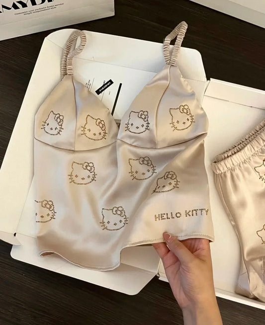 Hello Kitty Silky Pajama Set