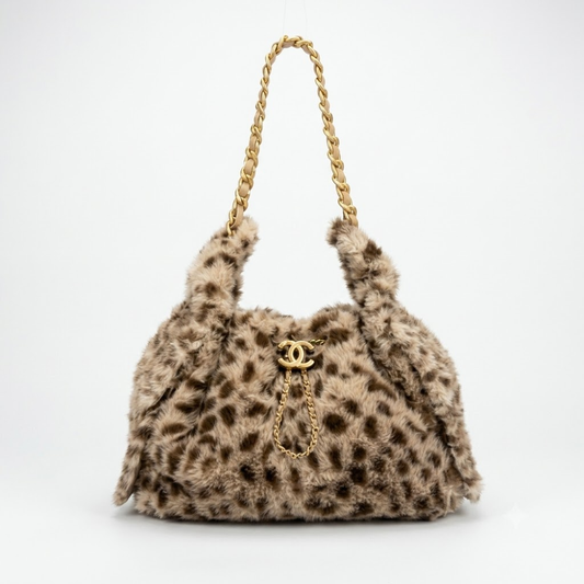 Chanel 25 Leopard Print Hobo Bag