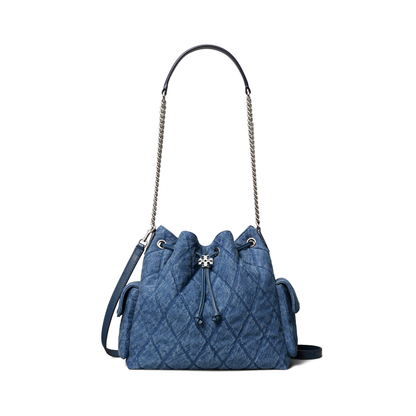 Tory Burch Charlie Quilted Drawstring Shoulder Bag