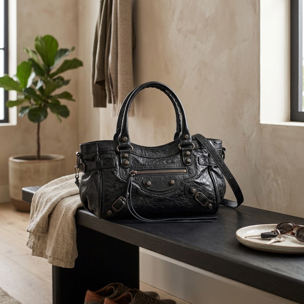 Mini Leather Tote Bag