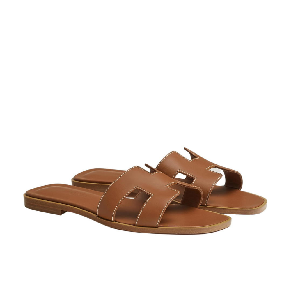 Hermes Oran Sandal In Epsom Calfskin