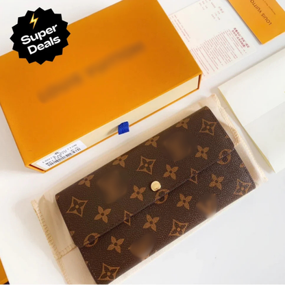 Sinclaire's Monogram Sarah Long Wallet