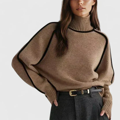 Women's Elegant Sweater in Brown or Gray