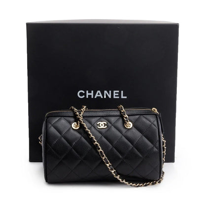 Chanel Black Crossbody Bowling Bag