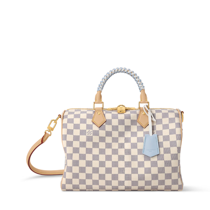 LV Speedy 30 Soft Damier Azur