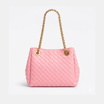 Bottega Veneta Small Parachute Chain Pink Bag