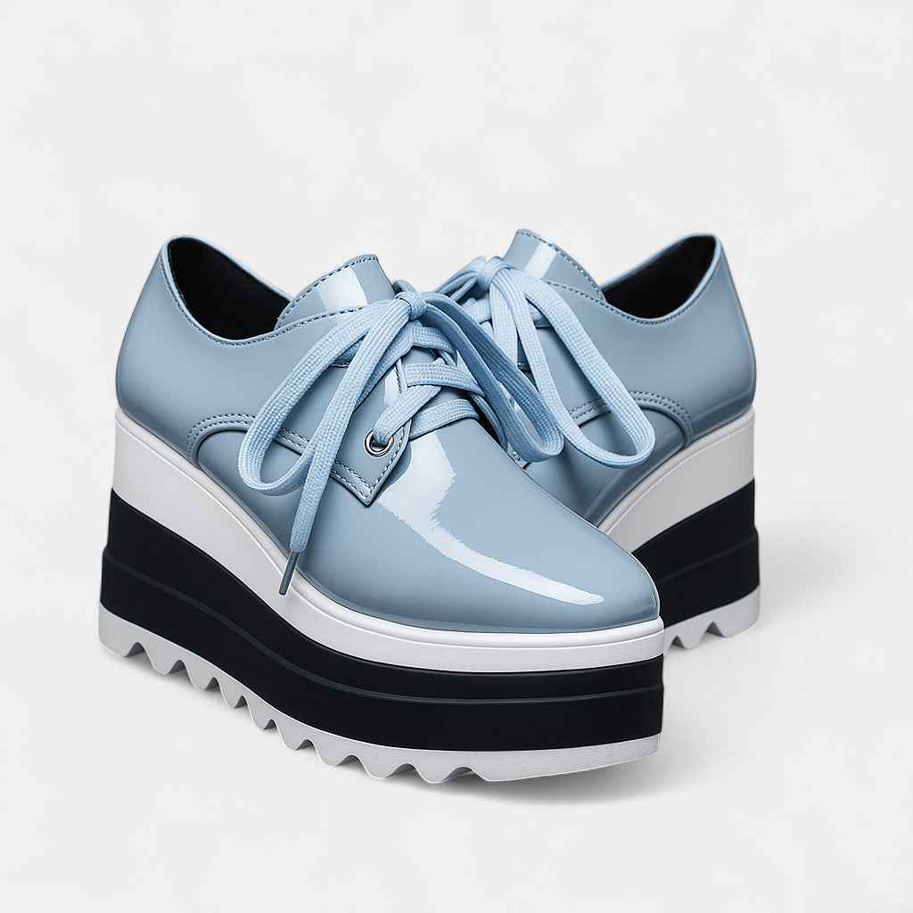 Women's Comfort Platform Derby Shoes in Three Colors