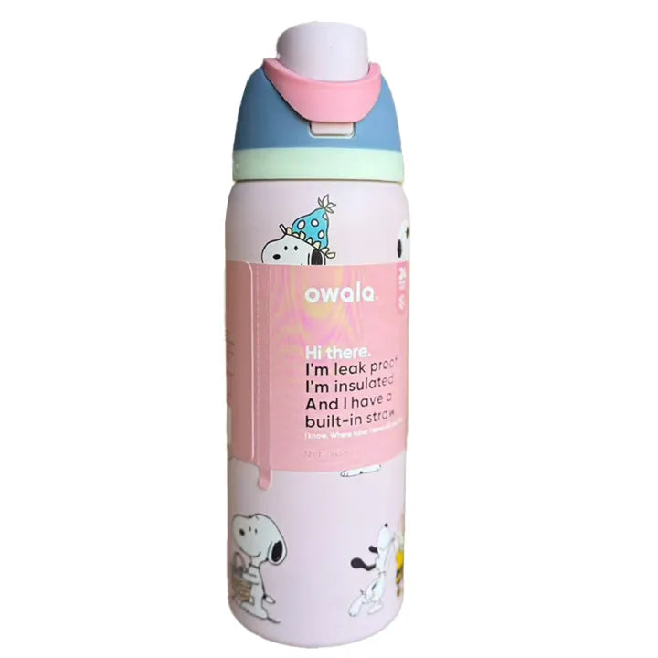 Playful Snoopy Water Bottle 24oz