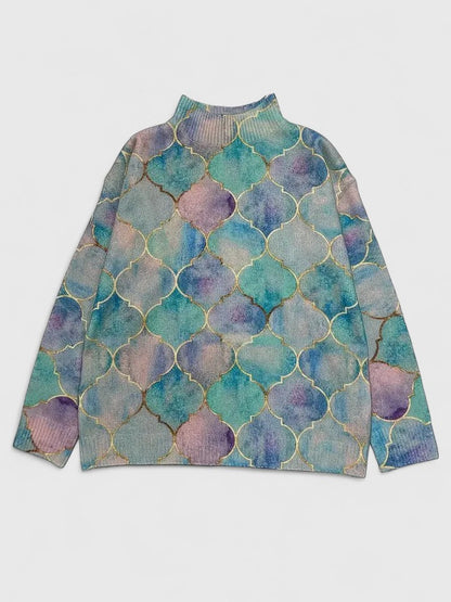 Women's Sophisticated Multicolored Sweater