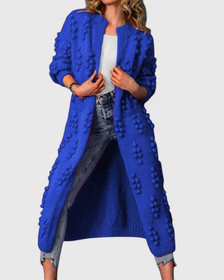 Women's Cardigan in Royal Blue, Rose Red or Coffee