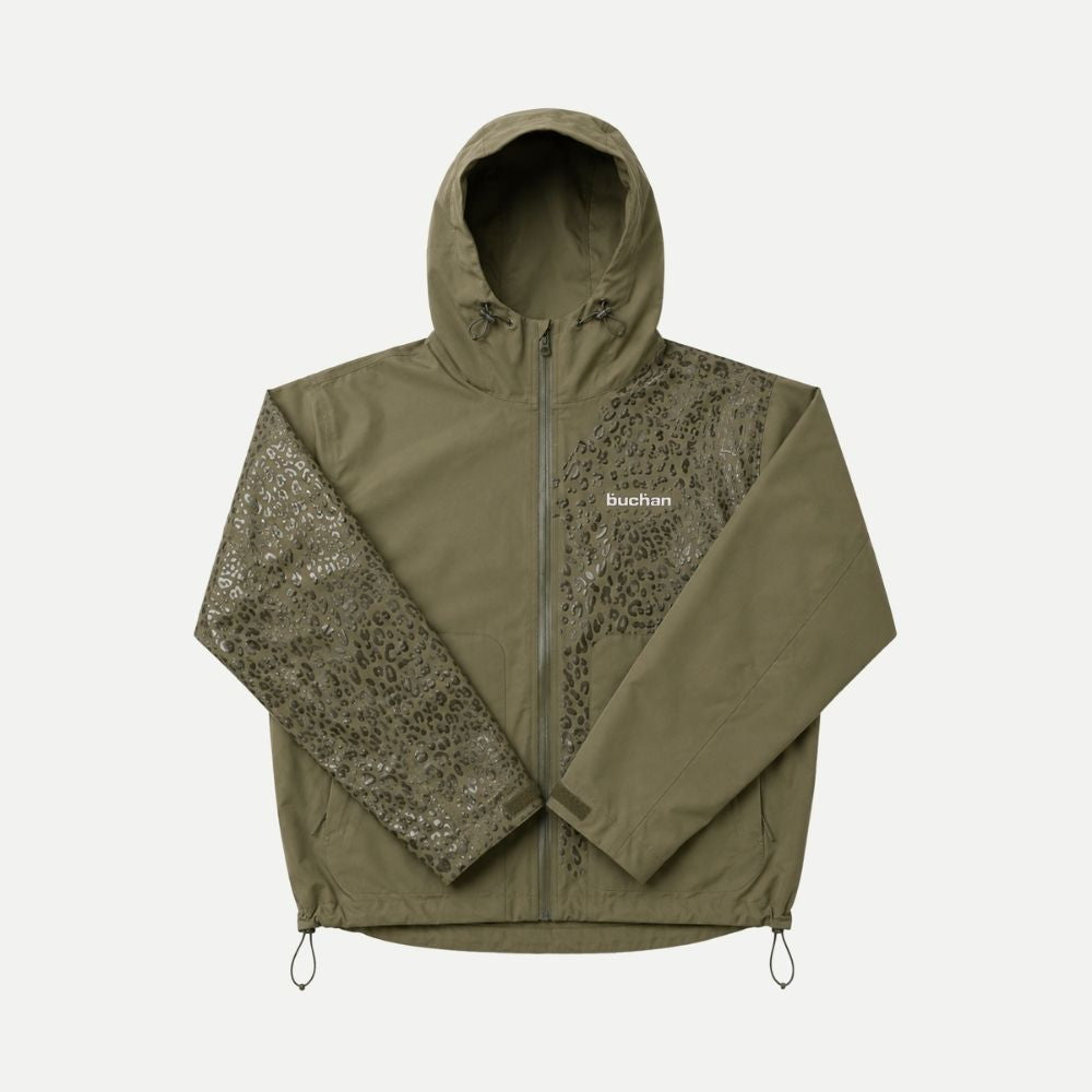 Water Reactive Cheetah Rain Jacket