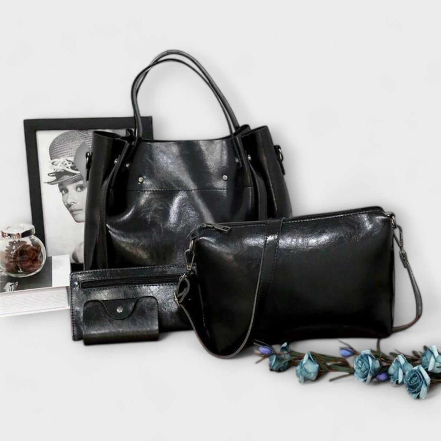Women's 4-Piece Vintage Bag Set