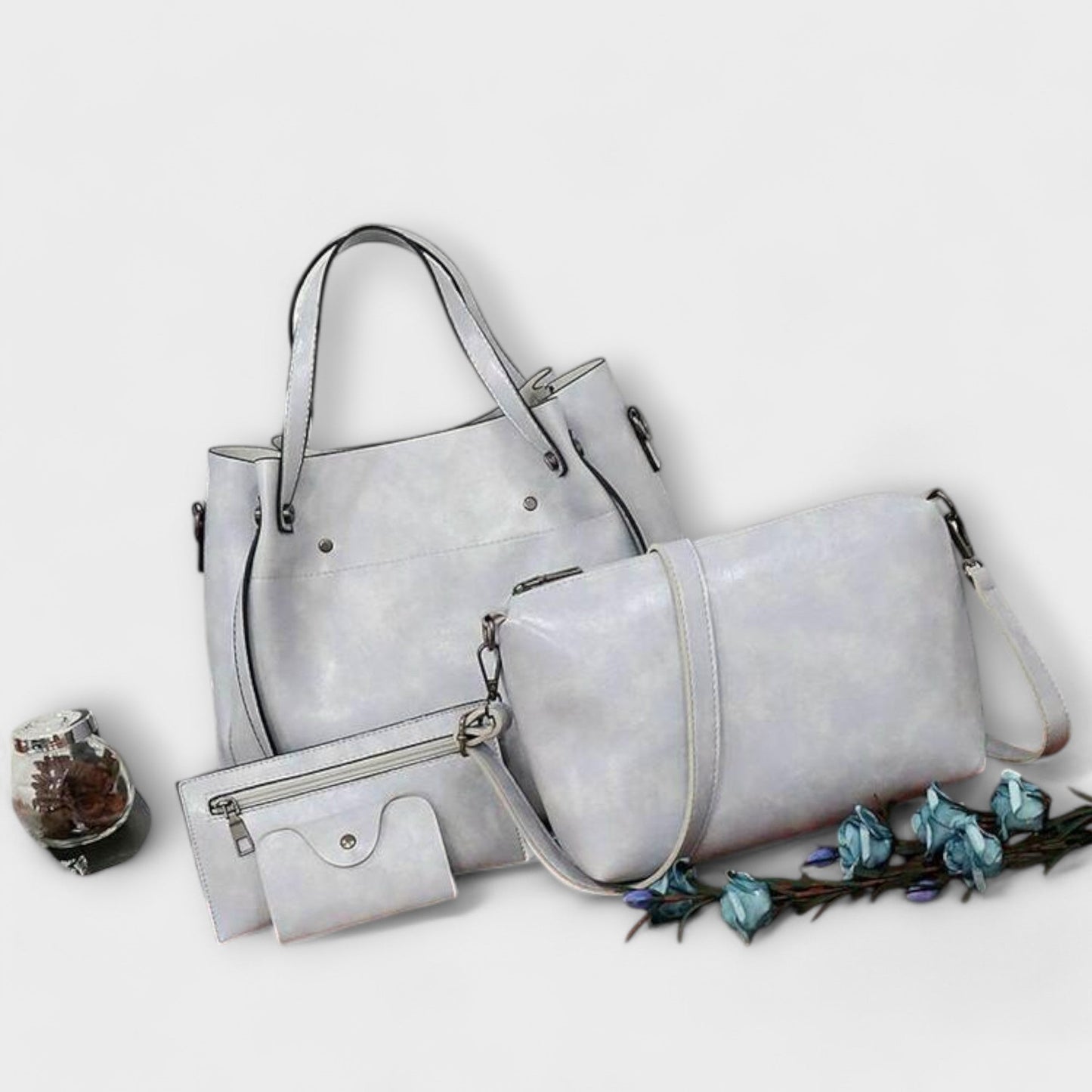 Women's 4-Piece Vintage Bag Set