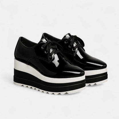 Women's Comfort Platform Derby Shoes in Three Colors