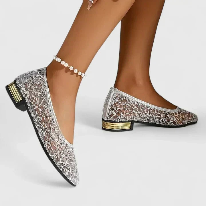 Women's Comfort Shoes in Silver or Gold